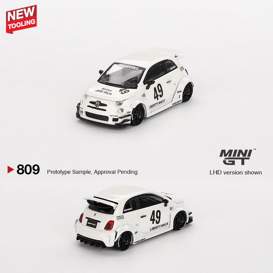 MINI GT 1/64 LB-WORKS x Abas Works ABARTH 595 Gara White MGT00809-R