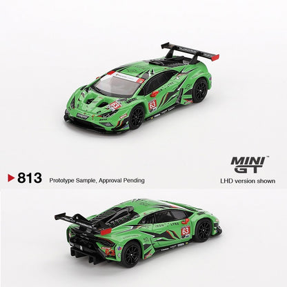 MINI GT 1/64 Lamborghini Huracán GT3 EVO2 #63 Iron Lynx  IMSA 2023  Daytona 24 Hrs. MGT00813-L