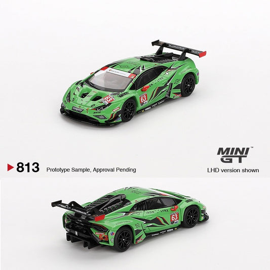 MINI GT 1/64 Lamborghini Huracán GT3 EVO2 #63 Iron Lynx  IMSA 2023  Daytona 24 Hrs. MGT00813-L
