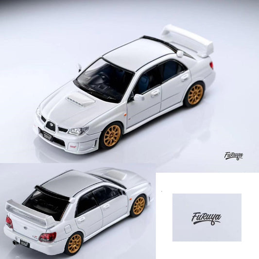 Furuya 1/64 Subaru Impreza WRX STi Version 9 Sedan - Pearl White