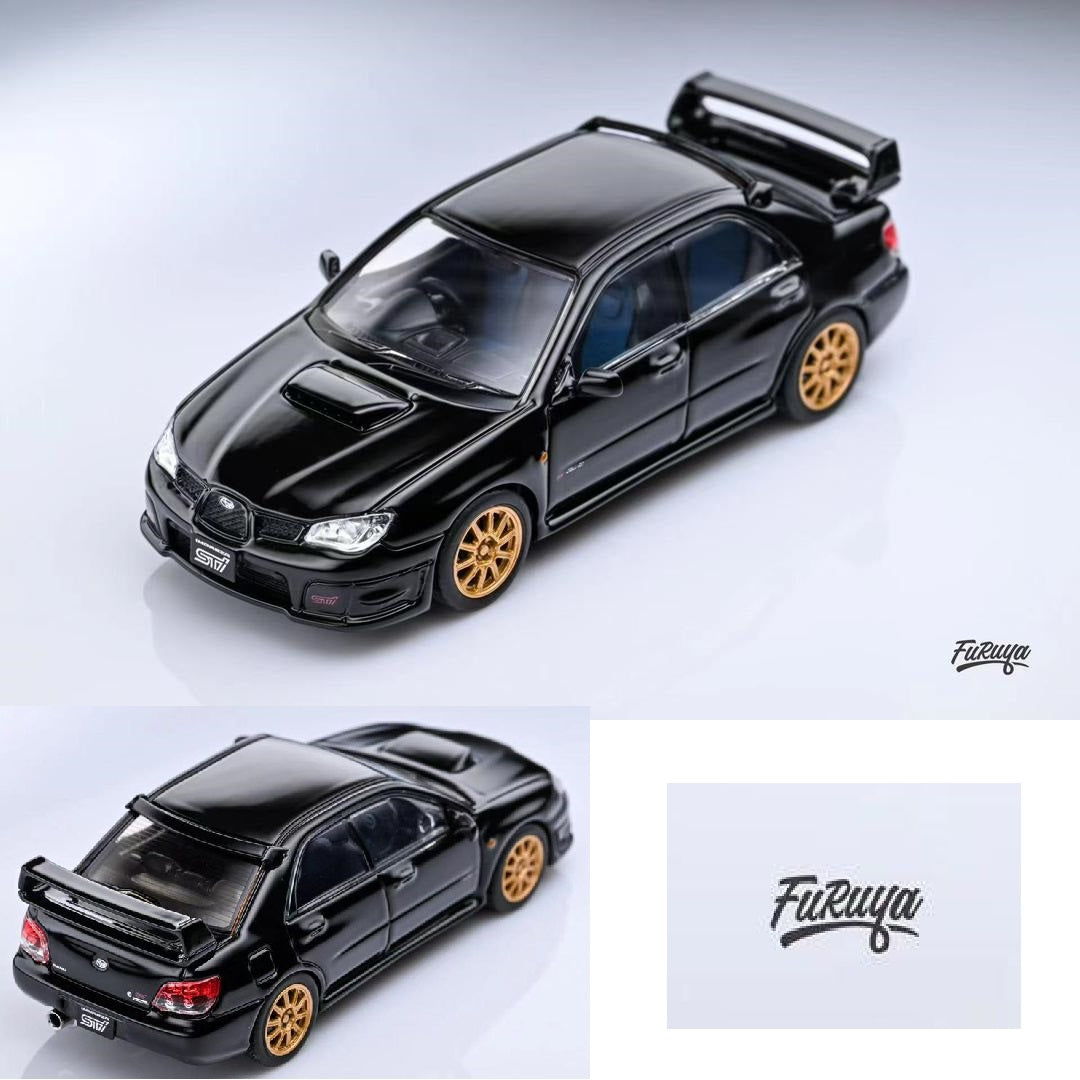 Furuya 1/64 Subaru Impreza WRX STi Version 9 Sedan - Black