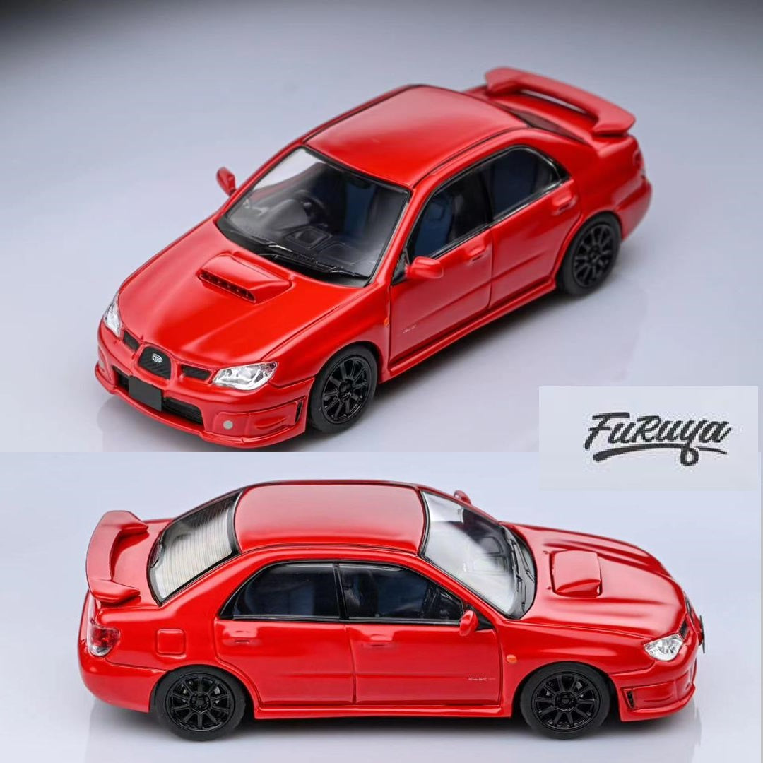 Furuya 1/64 Subaru Impreza WRX STi Version 9 Sedan - Red