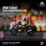 PREORDER MOREART 1/64 BMW R nineT Black Gold MOTORCYCLE GIRL Set MO222091 (Approx. Release Date : November 2024 subject to manufacturer's final decision)