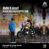 PREORDER MOREART 1/64 BMW R nineT Black Gold MOTORCYCLE GIRL Set MO222091 (Approx. Release Date : November 2024 subject to manufacturer's final decision)