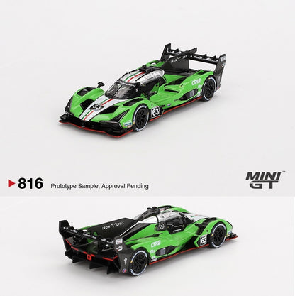 MINI GT 1/64 Lamborghini SC63 #63 Iron lynx 2024 IMSA Sebring 12 Hrs. MGT00816-L