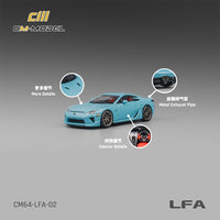 PREORDER CM MODEL 1/64 Lexus LFA Baby Blue - CM64-LFA-02 (Approx. Release Date : Q4 2024 subject to manufacturer's final decision)