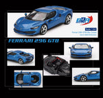 PREORDER BBR 1/64 Ferrari 296 GTB Blu Corsa BBRFER64004 (Approx. Release Date : Q1 2025 subject to manufacturer's final decision)