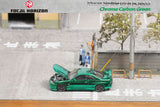 PREORDER FOCAL HORIZON 1/64 Nissan GT-R R33 Chrome Green with Open Hood  (Approx. Release Date: Q4 2024 and subject to the manufacturer's final decision)