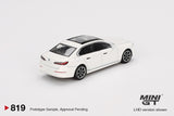 PREORDER MINI GT 1/64 BMW i7 xDrive60 Mineral White MGT00819-L (Approx. Release Date : Q1 2025 subject to manufacturer's final decision)