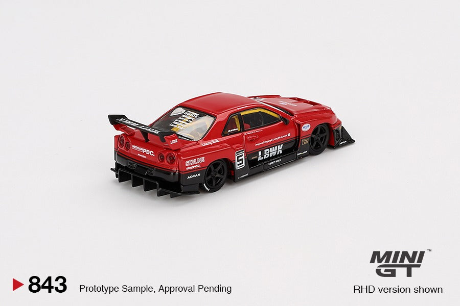ミニカー LB-ER34 SUPER SILHOUETTE NISSAN SKYLINE Hot Wheels Car Culture Silhouette LB-ER34 Super Silhouette Nissan