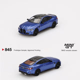 PREORDER MINI GT 1/64 BMW M4 Competition (G82) Portimao Blue MGT00845-L (Approx. Release Date : Q1 2025 subject to manufacturer's final decision)