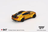 PREORDER MINI GT 1/64 LB-WORKS FORD MUSTANG LB Gold MGT00847-L (Approx. Release Date : Q1 2025 subject to manufacturer's final decision)