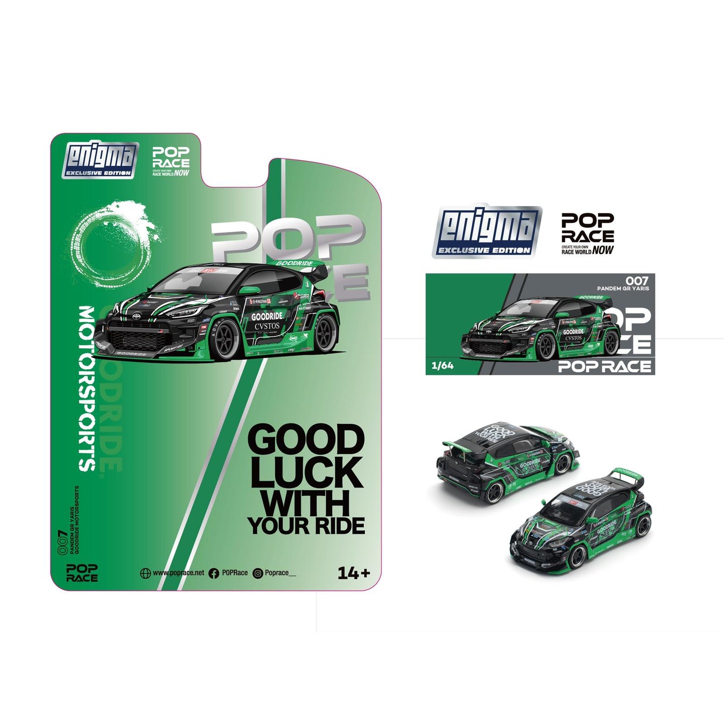 POPRACE 1/64 Pandem GR Yaris - MotorSports (enigma exlucsive edition) PRE007