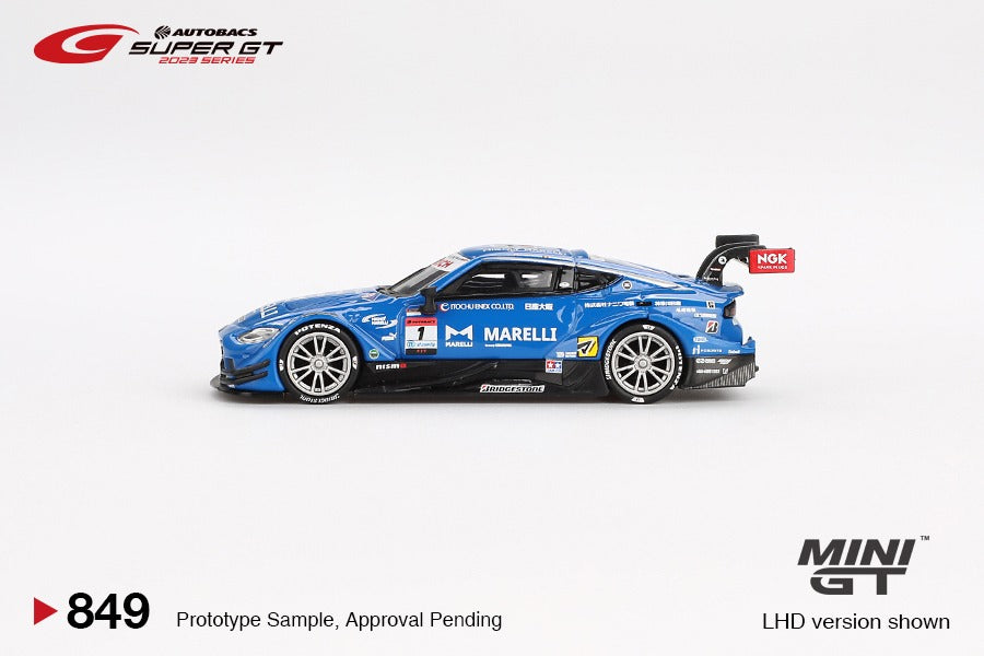 MINI GT 1/64 Nissan Z GT500 #1 "MARELLI IMPUL Z" TEAM IMPUL 2023 SUPER GT SERIES MGT00849-BL