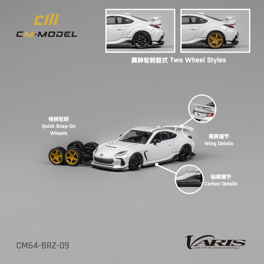 CM MODEL 1/64 Subaru BRZ Varis Widebody (White) CM64-BRZ-09