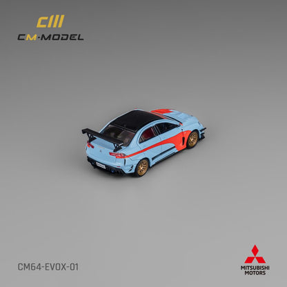 CM MODEL 1/64 Misubishi Lancer EvoX Varis Widebody (Orange/Blue) CM64-EVOX-01