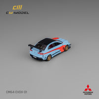 PREORDER CM MODEL 1/64 Misubishi Lancer EvoX Varis Widebody (Orange/Blue) CM64-EVOX-01  (Approx. Release Date : March 2025 subject to manufacturer's final decision)