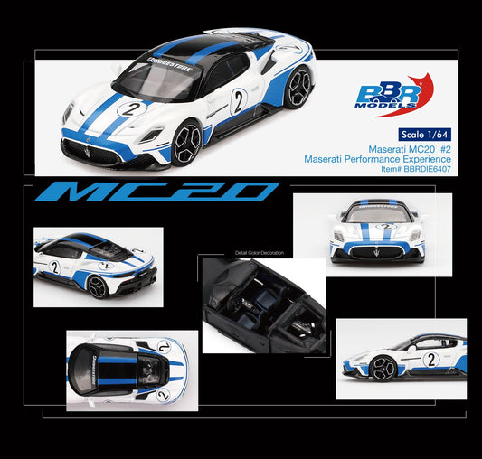 BBR 1/64 Maserati MC20 #2 Maserati Performance Experience BBRDIE6407