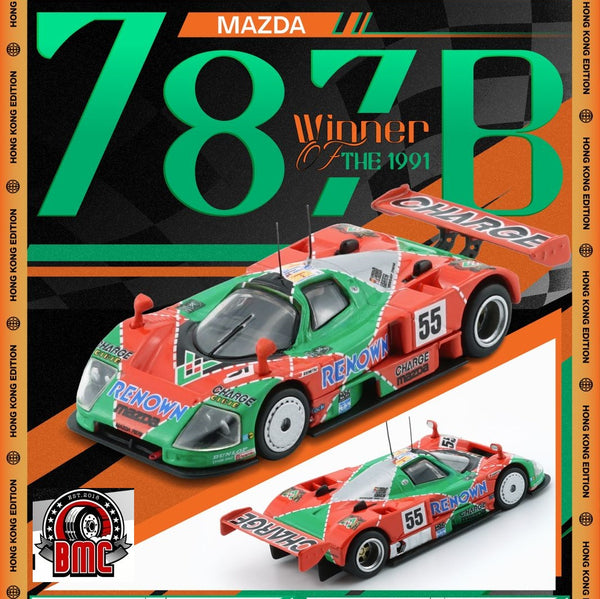 PREORDER BM Creations 1/64 Mazda 787B -Winner of the 1991 24h of Le Mans #55 HK Toycar Salon 2024 Edition 64B0436 (Approx. release in OCTOBER 2024 and subject to the manufacturer's final decision)