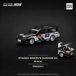 PREORDER POPRACE 1/64 NISSAN STAGEA SIM0N'S GARAGE #62 - BLACK PR640211 (Approx. Release Date: Q1 2025 and subject to the manufacturer's final decision)