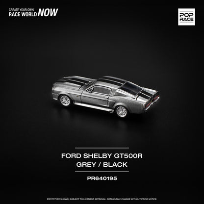 POPRACE 1/64  1967 SHELBY MUSTANG GT500 - GREY/BLACK PR640195