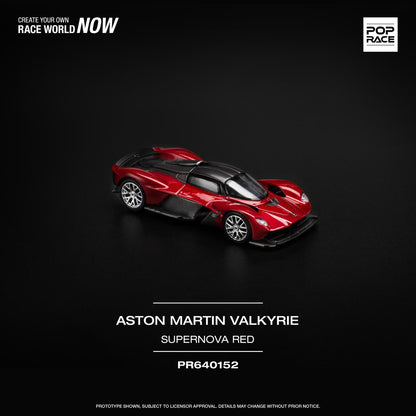 POPRACE 1/64  ASTON MARTIN VALKYRIE - SUPERNOVA RED PR640152