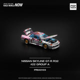 PREORDER POPRACE 1/64 NISSAN SKYLINE GT-R R32 #22 AXIA GROUP A PR640103 (Approx. Release Date: Q1 2025 and subject to the manufacturer's final decision)