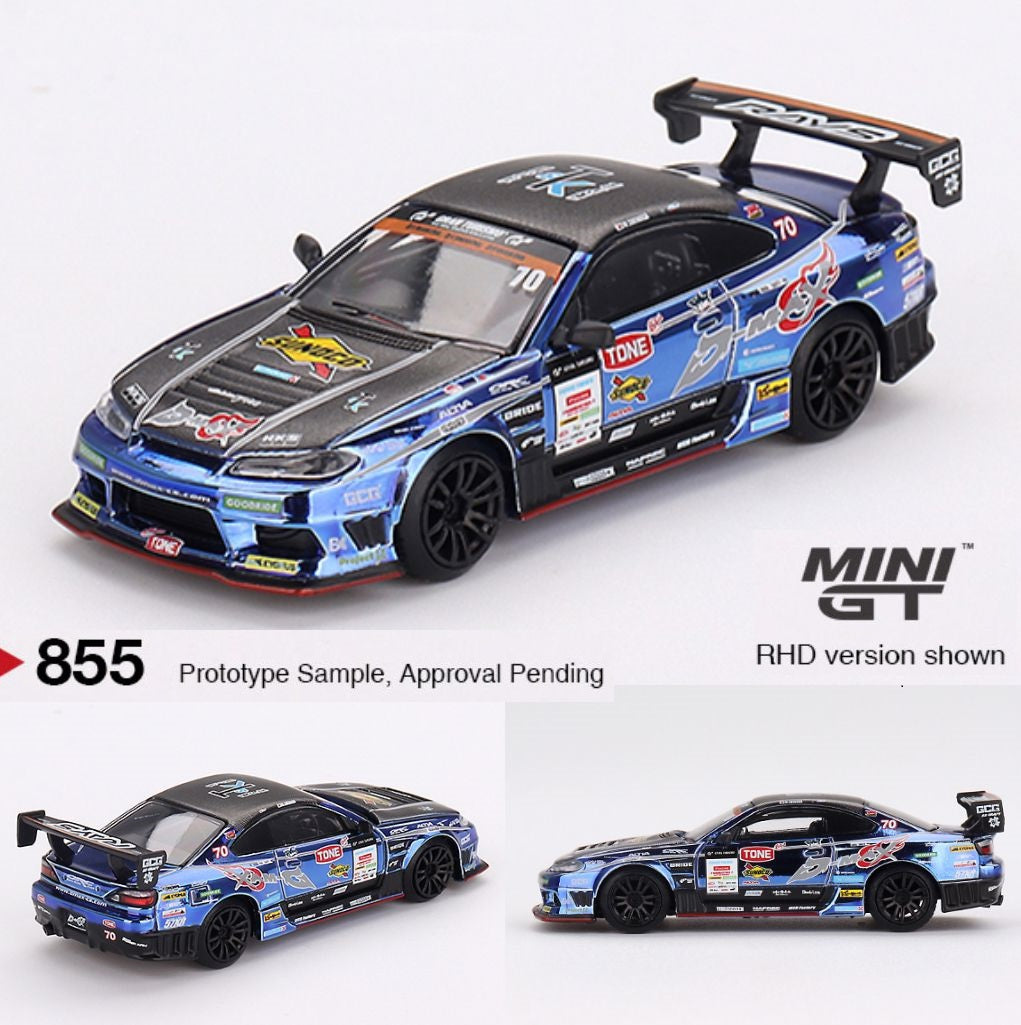 MINI GT 1/64 Nissan Silvia (S15) D-MAX #70 D-MAX Racing 2023