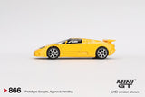 PREORDER MINI GT 1/64 Bugati EB110 Super Sport Giallo Bugatti MGT00866-L (Approx. Release Date : Q1 2025 subject to manufacturer's final decision)