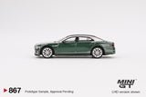 PREORDER MINI GT 1/64 Bentley Flying Spur White Sand Verdant MGT00867-L (Approx. Release Date : Q1 2025 subject to manufacturer's final decision)