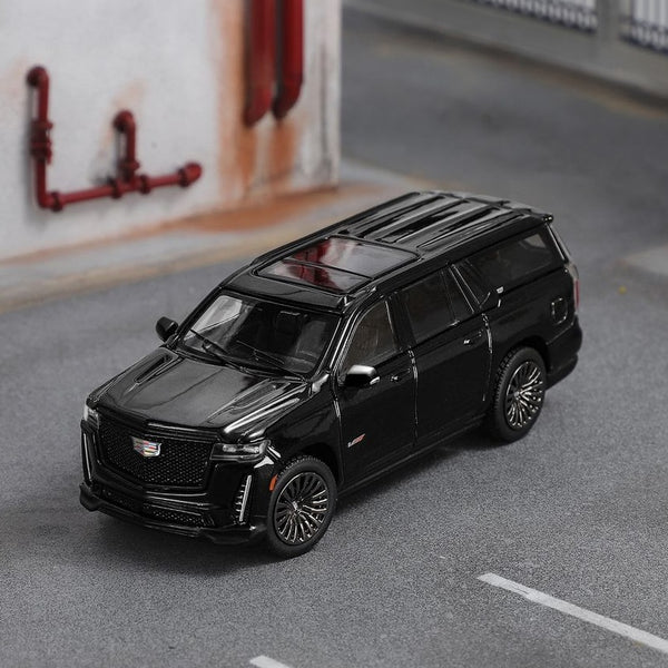 PREORDER Shadow Pro 1/64 Escalade ESV KS-057-471 Black LHD(Approx. Release Date: Q4 2024 and subject to the manufacturer's final decision)