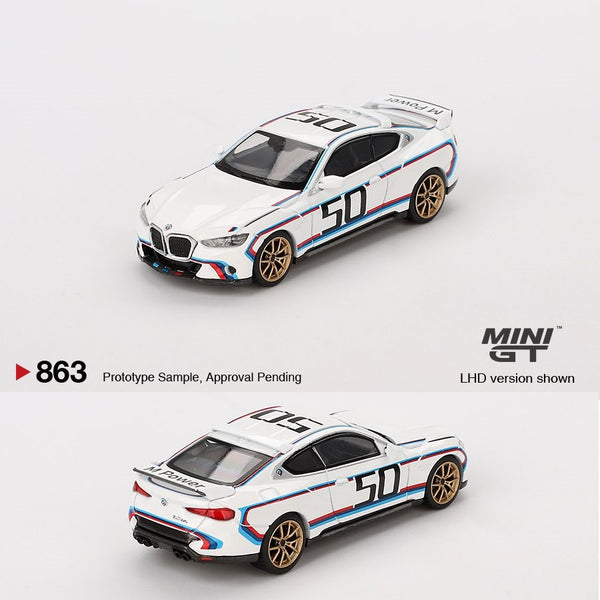 PREORDER MINI GT 1/64 BMW 3.0 CSL White MGT00863-L (Approx. Release Date : Q2 2025 subject to manufacturer's final decision)