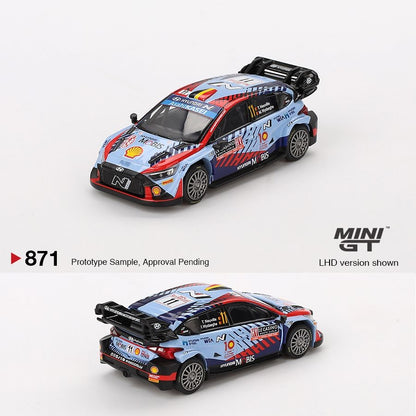 MINI GT 1/64 Hyundai i20 N Rally1 Hybrid #11  2024 Rallye Monte-Carlo Winner  MGT00871-BL