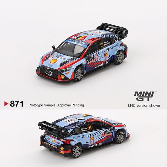 MINI GT 1/64 Hyundai i20 N Rally1 Hybrid #11  2024 Rallye Monte-Carlo Winner  MGT00871-BL