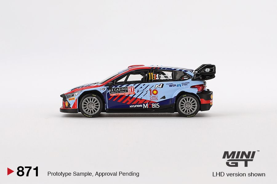 MINI GT 1/64 Hyundai i20 N Rally1 Hybrid #11  2024 Rallye Monte-Carlo Winner  MGT00871-BL