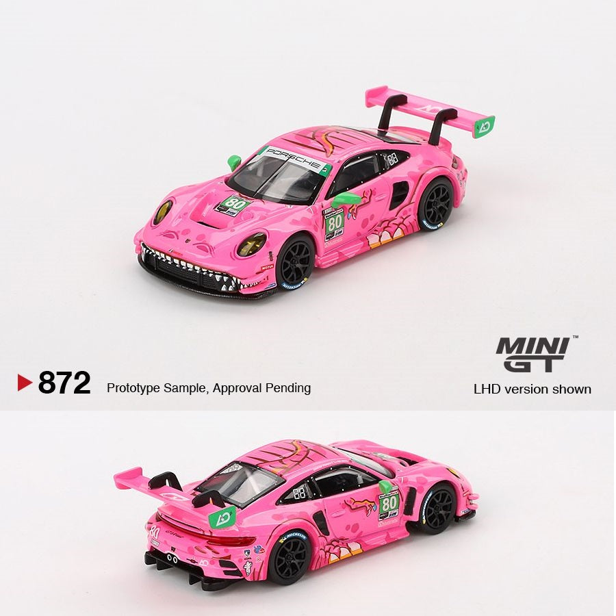 PREORDER MINI GT 1/64 Porsche 911 GT3 R #80 AO Racing 2023 IMSA VIRginia Muhamed Arbo