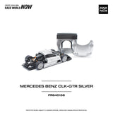 PREORDER POPRACE 1/64 MERCEDES-BENZ AMG CLK GTR - SILVER PR640158 (Approx. Release Date: Q1 2025 and subject to the manufacturer's final decision)