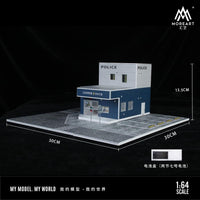 PREORDER MoreArt 1/64 JAPANESE POLICE STATION DIROAMA MO936408 (Approx. Release Date : DEC 2024 subject to manufacturer's final decision)