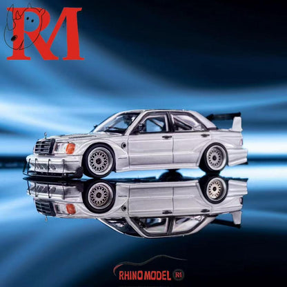 Rhino Model RM 1/64 Benz MERCEDES W201 190E - SILVER