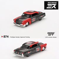 PREORDER MINI GT 1/64 Lincoln Capri Hot Rod 1954 "Shadow Puppet"  MINI GT x MIZU Diecast 2024 MGT00874-BL (Approx. Release Date : Q2 2025 subject to manufacturer's final decision)