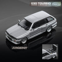 PREORDER MORTAL 1/64 BMW E30 Touring Lowside Rider version ARGENT SILVER (Approx. Release Date : Q1 2025 subject to manufacturer's final decision)