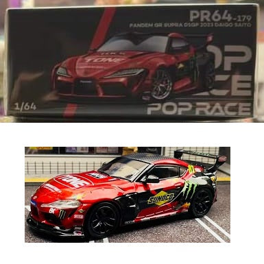 POPRACE 1/64 Toyota Pendam GR Supra Daigo Saito Macau GP 2023 Exclusive Edition PR640179