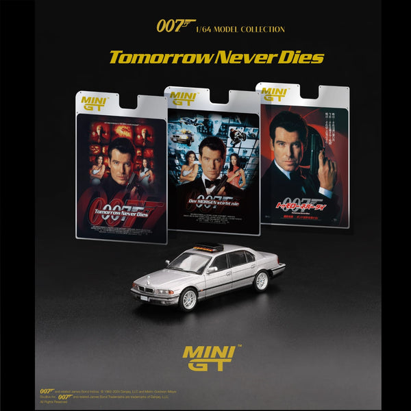 PREORDER MINI GT 1/64 BMW 750IL "Tomorrow Never Dies" / English Blister Packaging MGT00902-007E (Approx. Release Date : Q2 2025 subject to manufacturer's final decision)