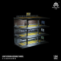 PREORDER MoreArt 1/64 STEEL FRAME GARAGE PARKING LOT SCENE - American Style MO922002 (Approx. Release Date : JAN 2025 subject to manufacturer's final decision)