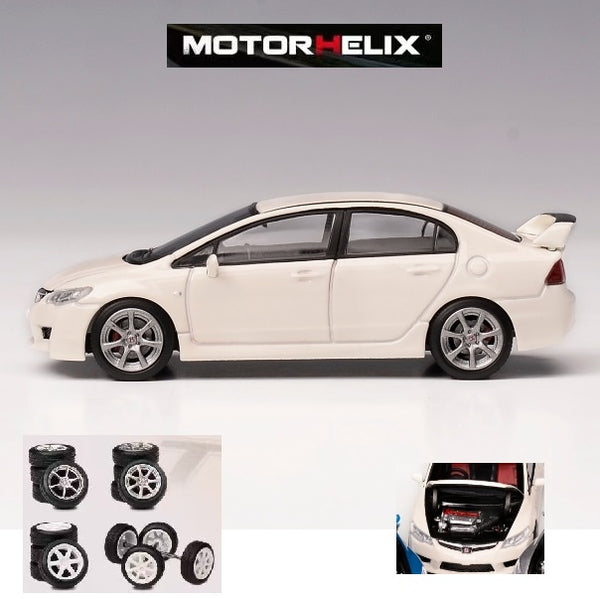 PREORDER MOTORHELIX 1/64 Honda Civic Type R FD2 Championship White M65401 (Approx. Release Date: Q1 2025 and subject to the manufacturer's final decision)