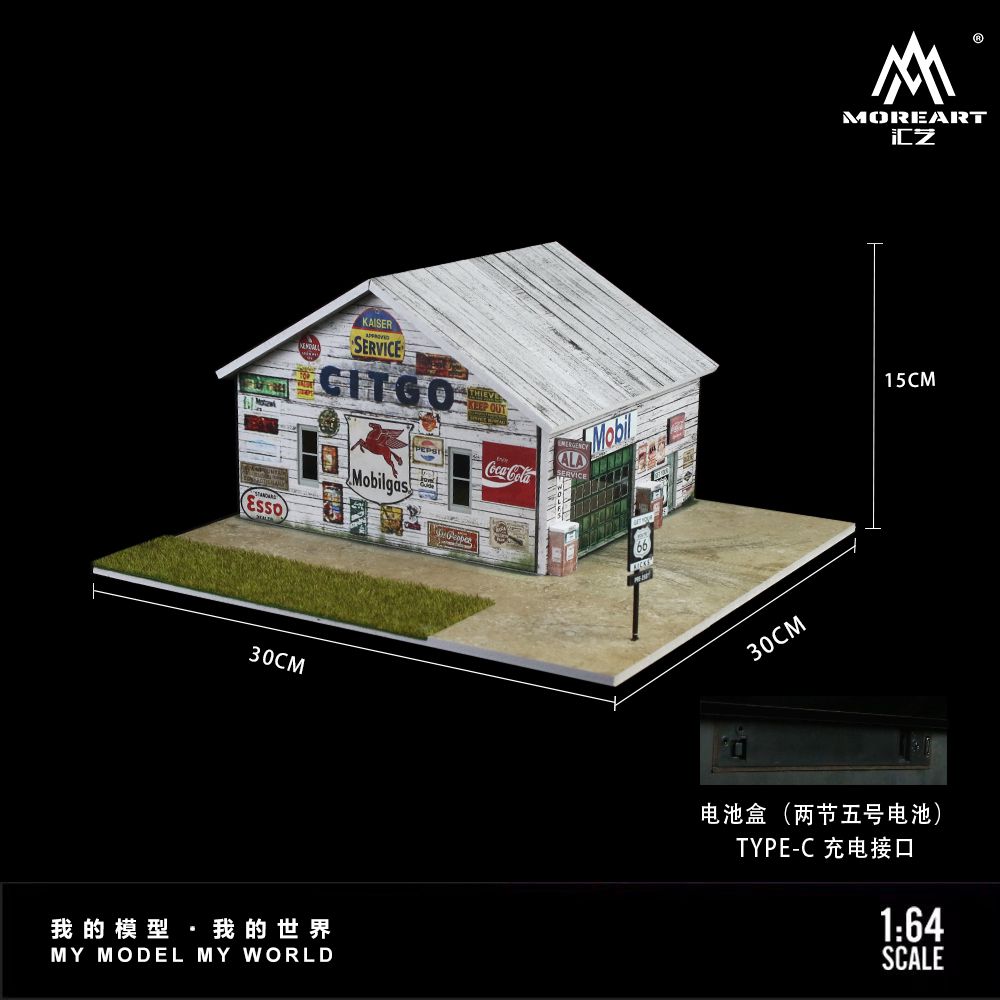 MoreArt 1/64 AMERICAN FACTORY  Diorama MO936411