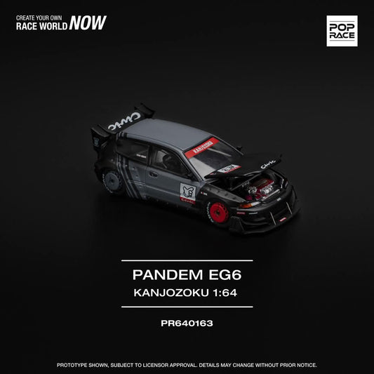 POPRACE 1/64 PANDEM CIVIC EG6 "KANJOZOKU" PR640163