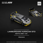 PREORDER POPRACE 1/64 LAMBORGHINI HURACAN STO MATTE GREY PR640242 (Approx. Release Date: Q2 2025 and subject to the manufacturer's final decision)