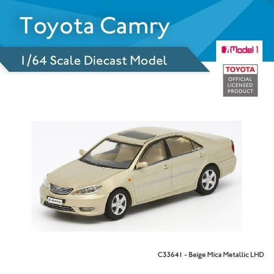 PREORDER MODEL 1 1/64 Toyota Camry - Beige Mica Metallic LHD C33641 (Approx. Release Date: Q1 2025 and subject to the manufacturer's final decision)