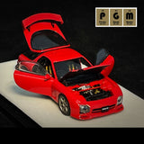 PREORDER PGM 1/64 Mazda RX7 Red Fully Opened (Rectangular Display Box) PGM-640804 (Approx. Release Date : Q2 2025 subject to the manufacturer's final decision)